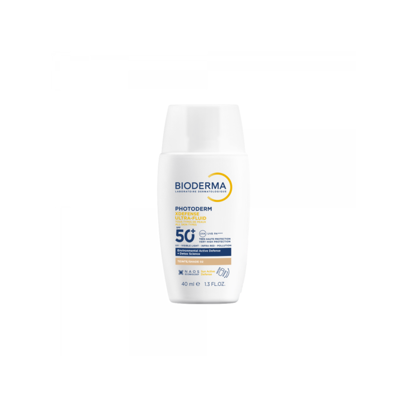 BIODERMA PHOTODERM XDEFENSE ULTRA FLUID SPF 50+ 1 ENVASE 40 ML TONO 02