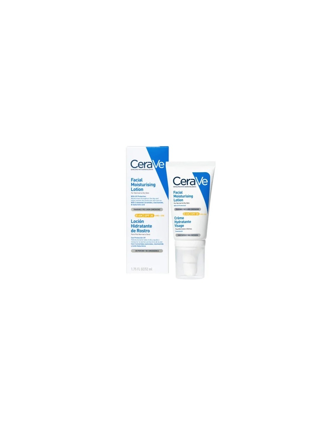 CERAVE LOCION HIDRATANTE DE ROSTRO SPF 50 1 TUBO 52 ML