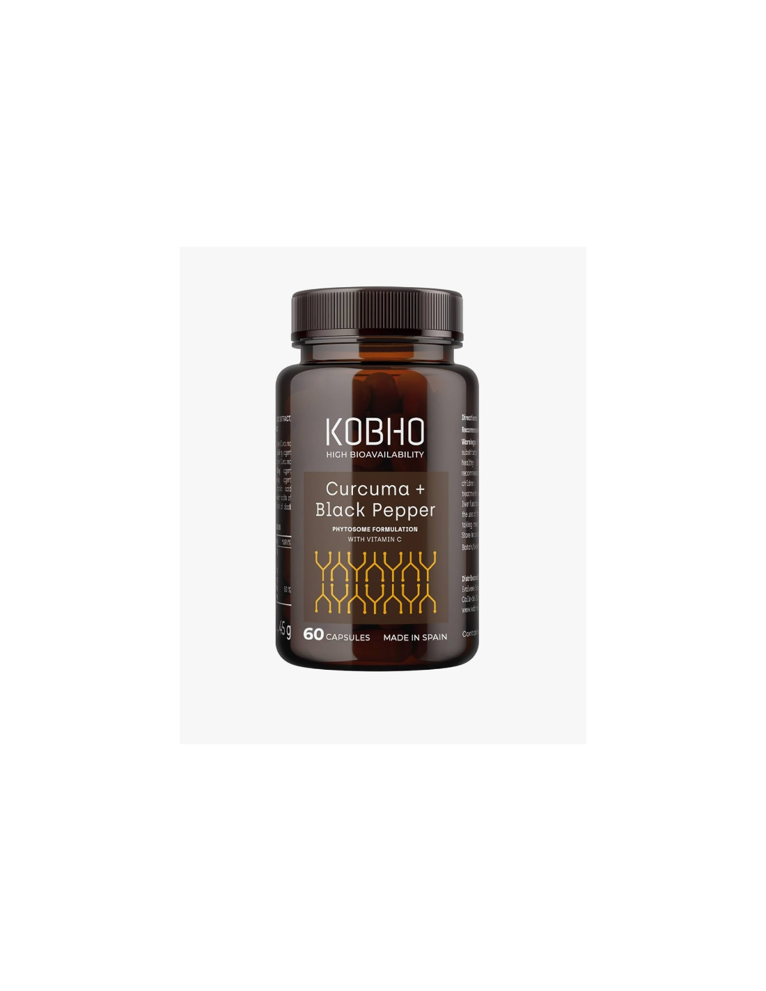KOBHO HIGH BIOAVAILABILITY CURCUMA + PIMIENTA NEGRA