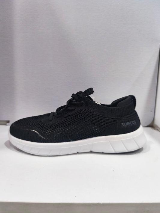 Sueco Latte negro y blanco 39 lateral