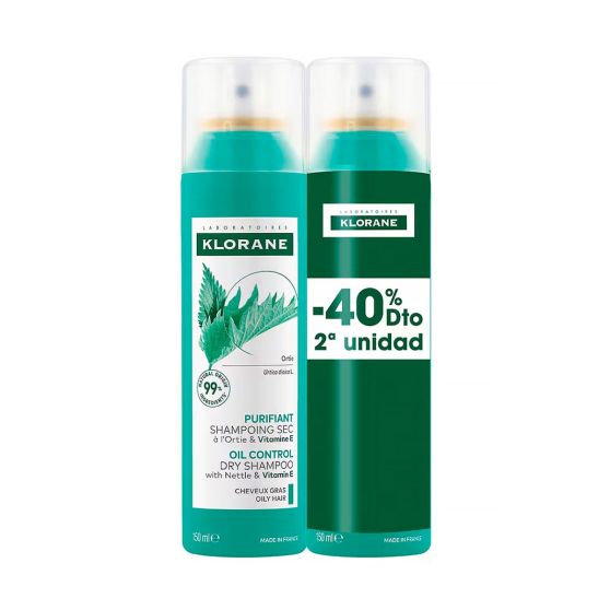 KLORANE CHAMPU PURIFICANTE SPRAY 40% SEGUNDA UNIDAD