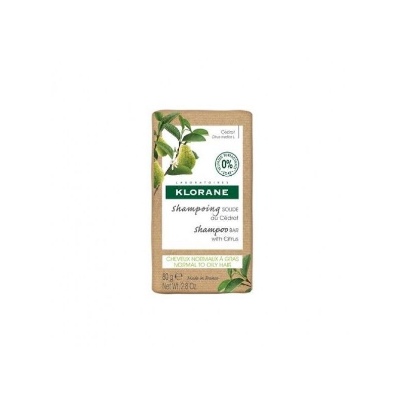 KLORANE CHAMPU SOLIDO A LA CIDRA 1 PASTILLA 80 G