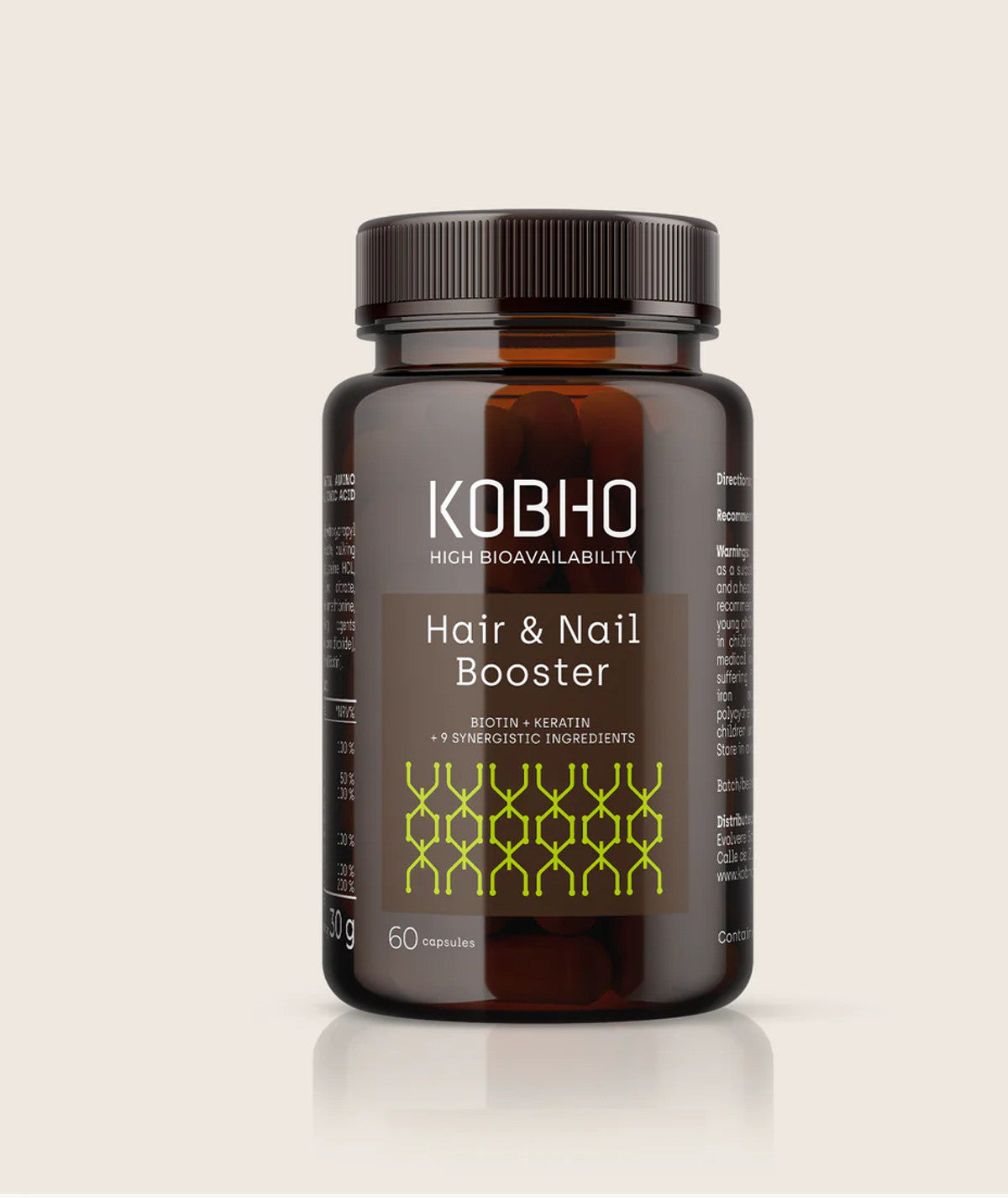 KOBHO HAIR NAIL BOOSTER 60 CAPSULAS