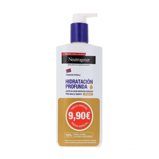 NEUTROGENA HIDRATACION PROFUNDA ACEITE EN LOCION  1 ENVASE 400 ML PACK PROMOCIONAL