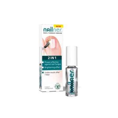 NAILNER PINCEL 2 EN 1 1 ENVASE 5 ML