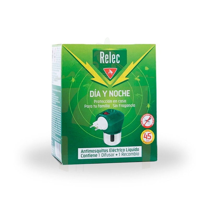 RELEC DIA Y NOCHE ANTIMOSQUITOS ELECTRICO LIQUIDO ON OFF  1 DIFUSOR + RECAMBIO