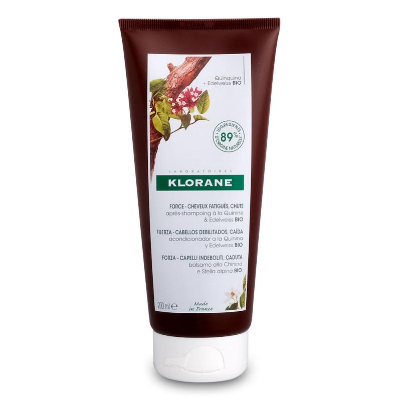 KLORANE ACONDICIONADOR QUININA EDELWEISS BIO  1 ENVASE 200 ML