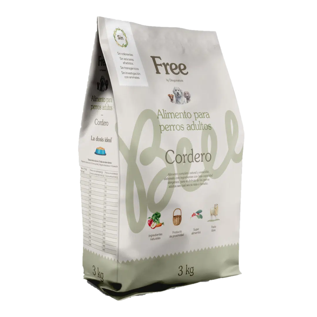 DINGONATURA FREE PERRO ADULTO CORDERO 500G