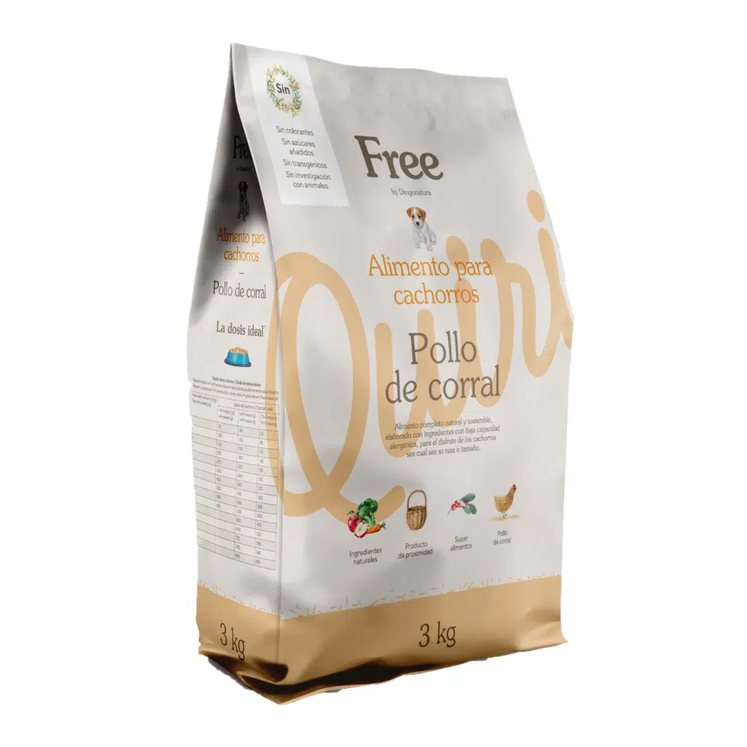 DINGONATURA FREE PERRO CACHORRO POLLO DE CORRAL 3KG