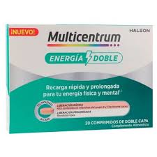 MULTICENTRUM ENERGIA DOBLE  20 COMPRIMIDOS