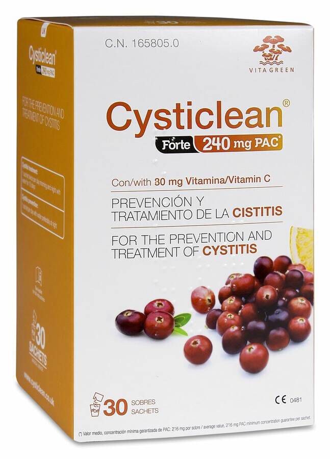CYSTICLEAN FORTE  240 MG 30 SOBRES 2 G