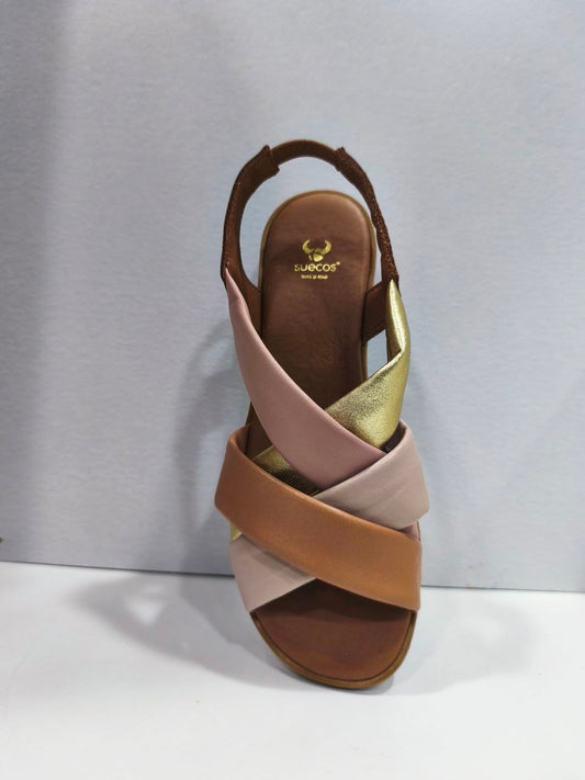 Suecos Blomma oro gold talla 39