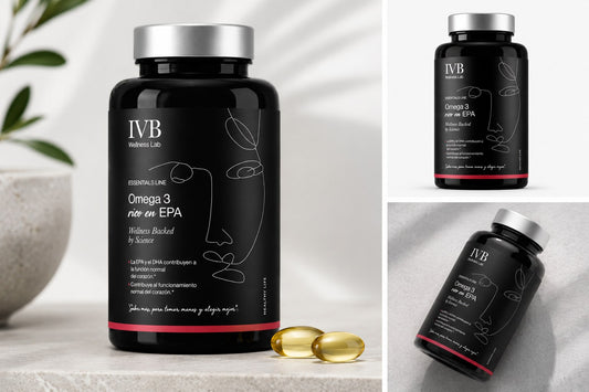 IVB Wellness Lab Omega 3 rico en EPA - presentación con cápsulas