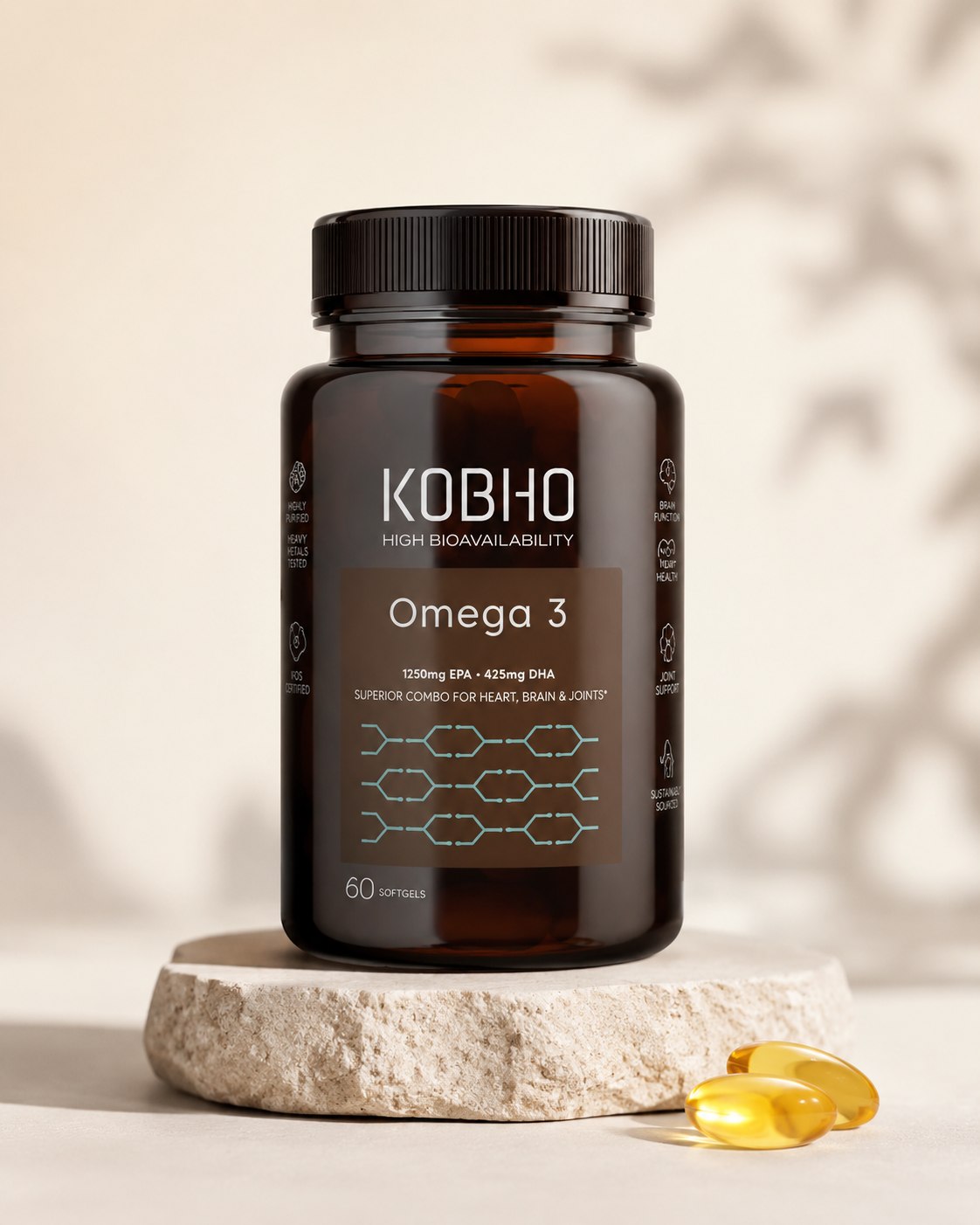 KOBHO Omega 3 High Bioavailability 60 perlas