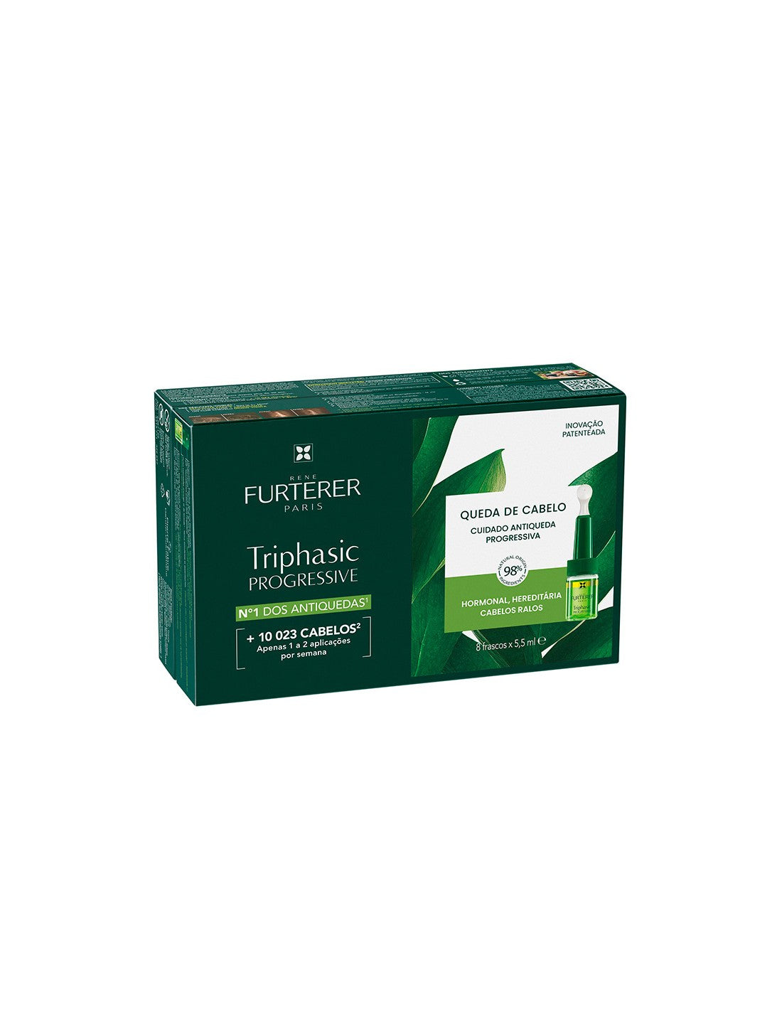 TRIPHASIC PROGRESIVE TRATAMIENTO ANTICAIDA RENE FURTERER 8 FRASCOS 5,5 ML