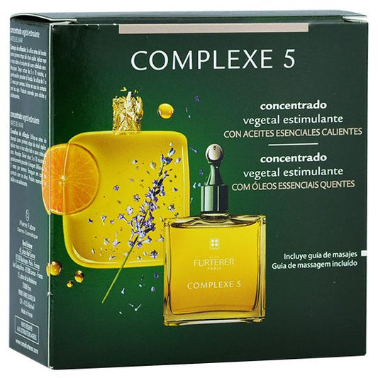 RENE FURTERER COMPLEXE 5 HEAD SPA CONCENTRADO ESTIMULANTE FUERZA & VITALIDAD 1 ENVASE 50 ML