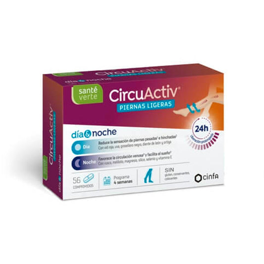 CIRCUACTIV PIERNAS LIGERAS DIA Y NOCHE 56 COMPRIMIDOS