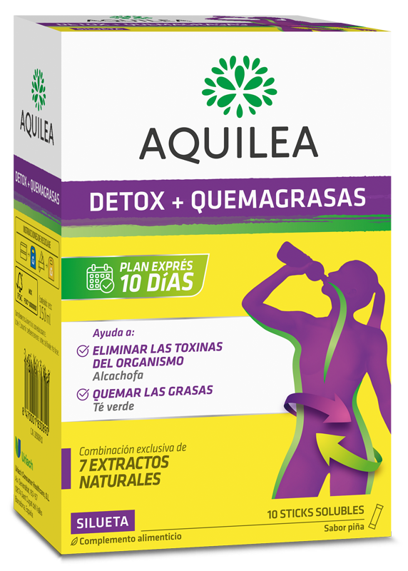 AQUILEA DETOX + QUEMAGRASAS 10 STICKS