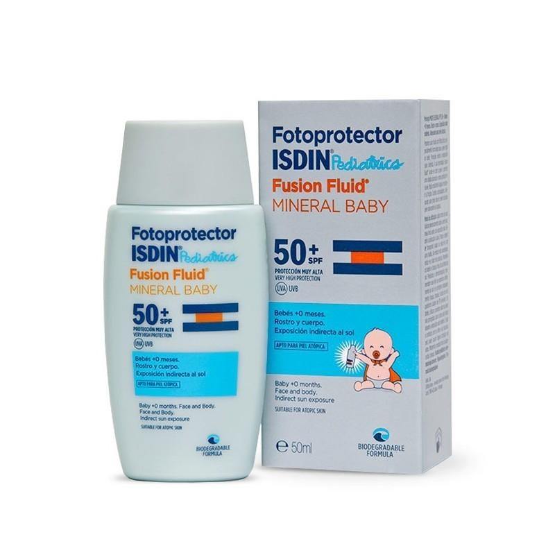 ISDIN Fotoprotector Pediatrics Fusion Fluid Mineral Baby SPF50+ - farmaciagarciahernando2