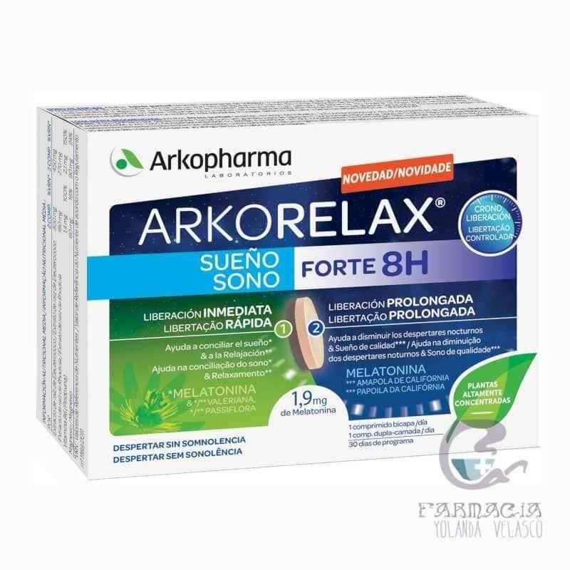 Arkorelax Sueño Forte 8H 30 comprimidos - farmaciagarciahernando2