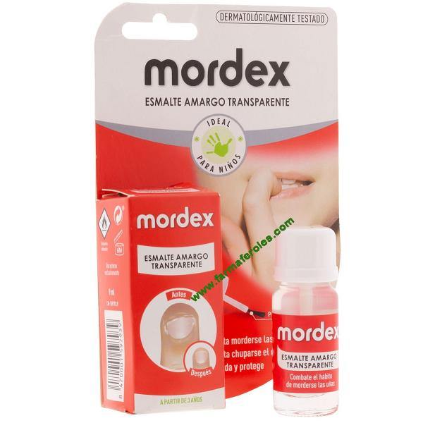 Mordex esmalte amargo transparente - farmaciagarciahernando2