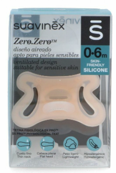 CHUPETE SILICONA FISIOLOGICO SUAVINEX TODOSILICONA 0 - 6 MESES 1 UNIDAD