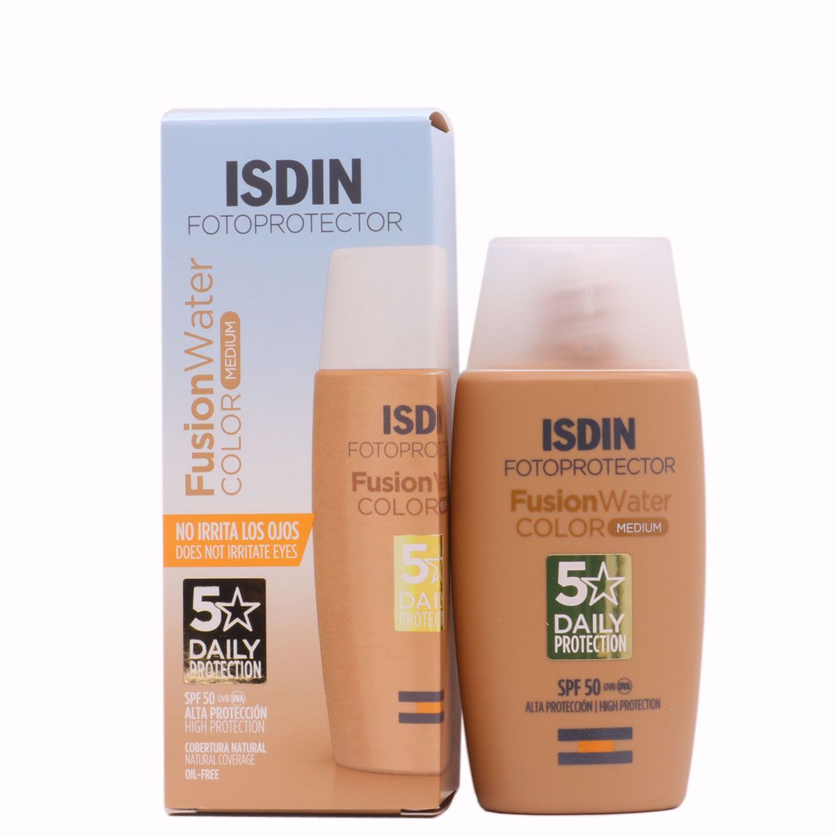ISDIN Fusion Water Color Medium SPF 50 - protector solar facial con color